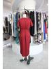 Women's Satin Crossover Wrap Dress - Spring/Summer Short Sleeve Long Irregular Skirt