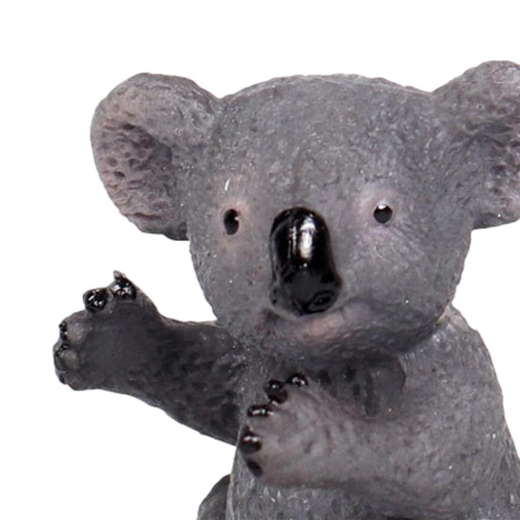 Miniature Australian Animal Koala Bear Figurine for Bath Toys DIY Landscaping Teaching Aids Photo Props Party Decoration