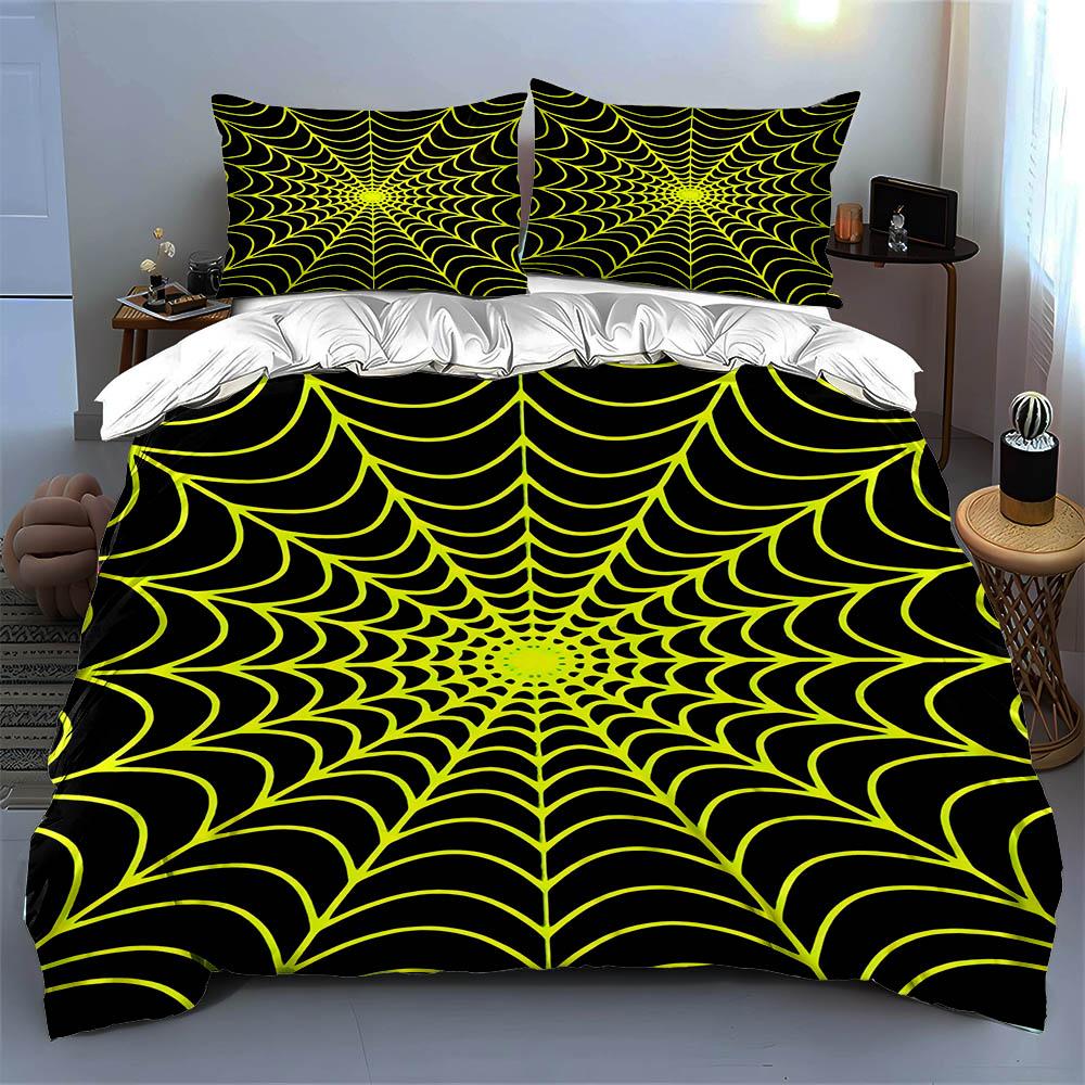Intricate web design. Bedding Duvet cover sets Duvet covers Pillowcases gifts (1 * Duvet Cover 2 * Pillowcases, without duvet insert)