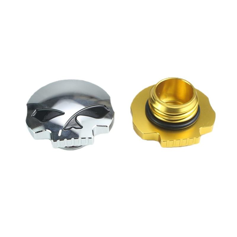 Fuel Tank Cap For Harley XL883 XL1200 Dyna Fat Boy Breakout Motorcycle Accessory Modification Skull Fuel Tank Cap