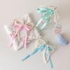 Love Heart Pendant DIY Ribbon Photocard Holder With Keychain Card Protective Case  Girls Gift