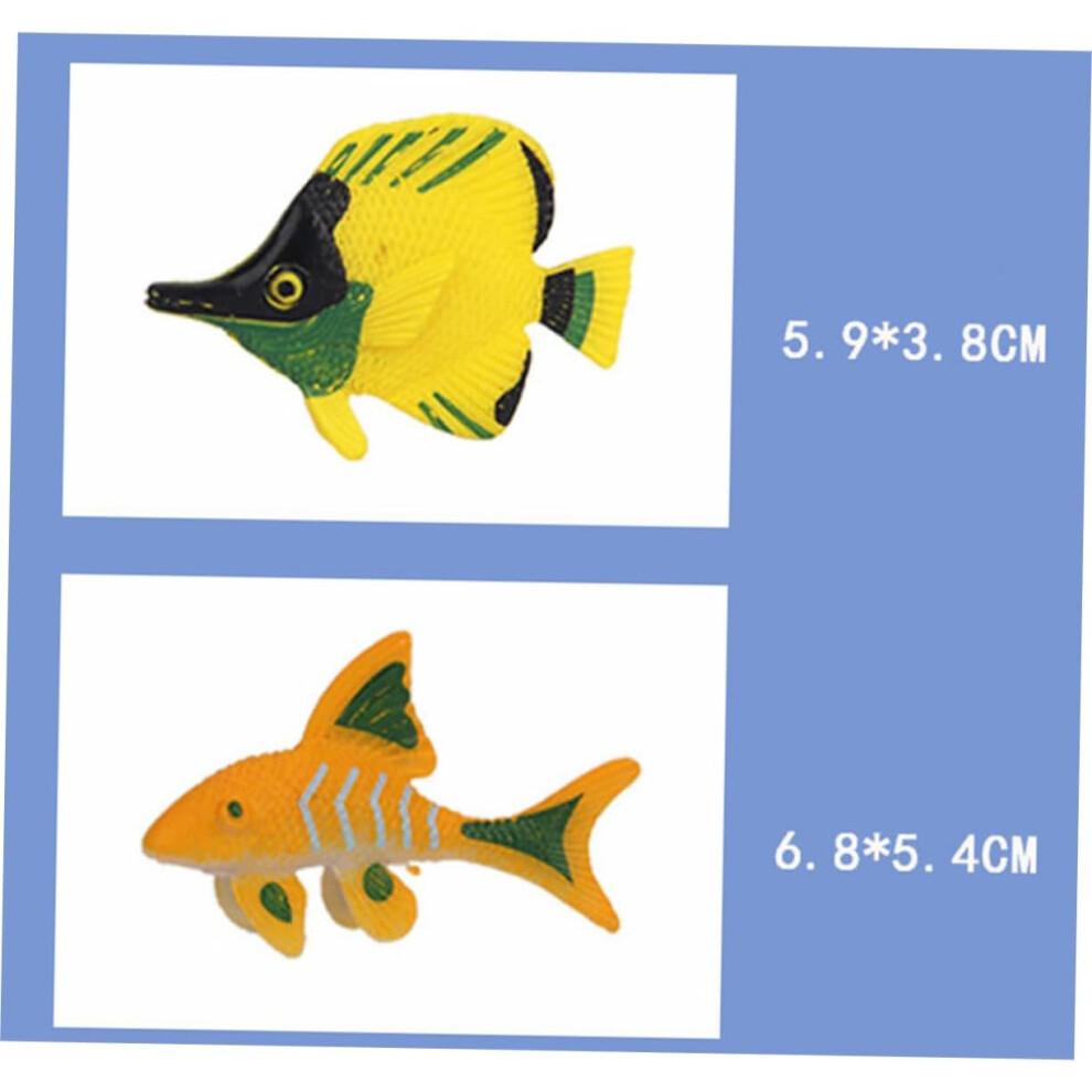 Tropical Fish Model Set of 12 Pieces, Realistic Sea Animal Figurines, Colorful Ocean Decor for Kids and Collectors