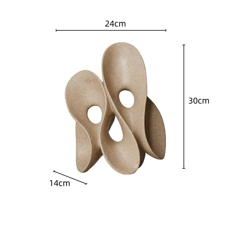 Resin Crafts Abstract Coral Hollowed-out Irregular Sculpture Artistic Arcs Decorative Figurines Home Decoration Accessories