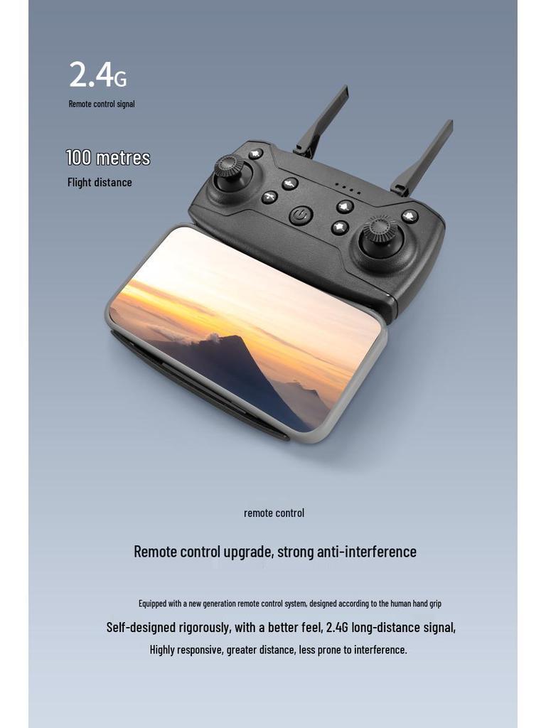 E88D Foldable Drone with Lights & Remote Control - E99D Kids' Aerial Photography Toy Aircraft