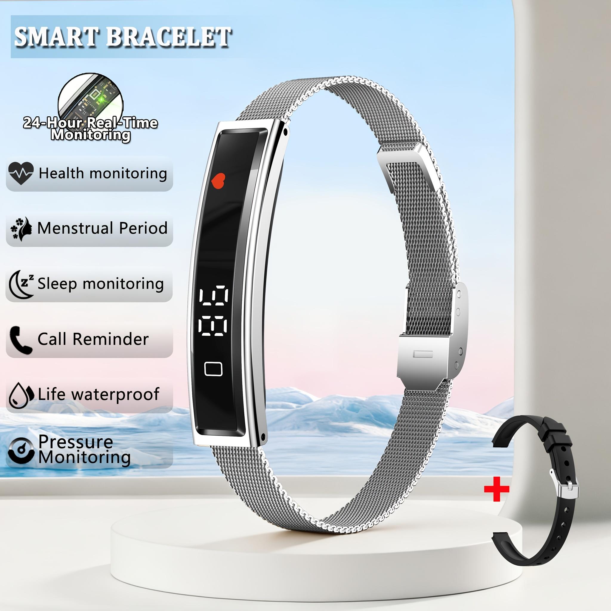

New Health Smart Bracelet Men Women Fitness Sports Band Stress Test HRV Monitor Waterproof Pedometer Watchs for Android iOS серебряный