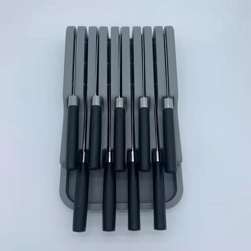 Chinese Style Kitchen Knife Storage Drawer and Stand