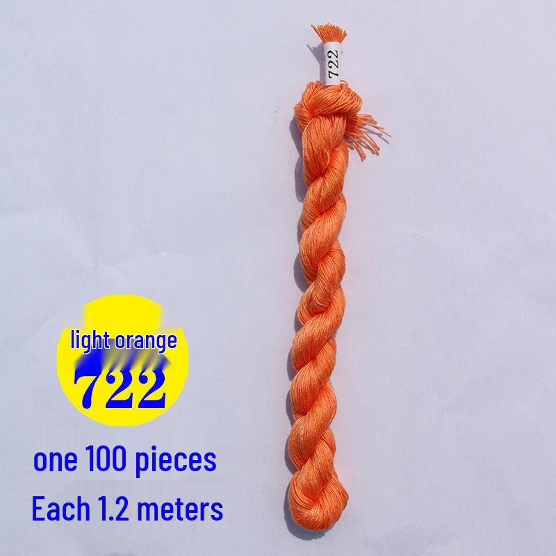 Baumwoll-Kreuzstich-Stickgarn: Handgefertigte Einlegesohlen, Dickes Nähgarn, Eine Farbe pro Stück