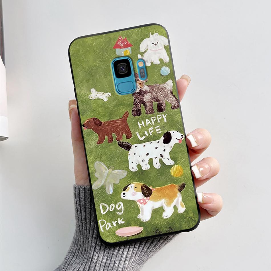 Case For Samsung Galaxy S9 S 9 Plus Phone Cover Cute Cat Cartoon Bear Frog Soft TPU Coque For Samsung S9 Bumper S9+ S9PLUS Funda
