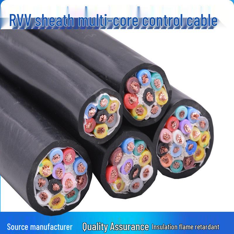 

Sheathed Multi-Core Pure Copper Signal Cable (6, 7, 8, 10-core) - 0.5, 0.75, 1.0 sq mm Stranded Wire 6-core 0.5 mm² 10m