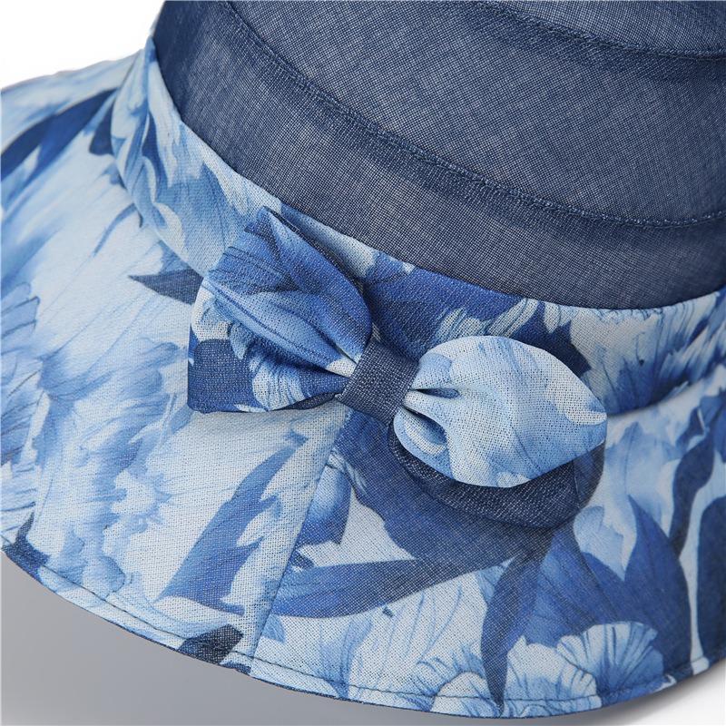 Hat ladies spring and summer sunshade basin hat new thin breathable mesh sunscreen bucket hat