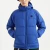 Li Ning Basketball Series Casual Short Hooded Down Jacket Winter Men Jackets Blue AYMQ095-3