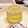 4Pcs Womens Spiral Hair Ties Telephone Wire Cord Elastic Hair Bands Accessories For Daily Travel Party Use