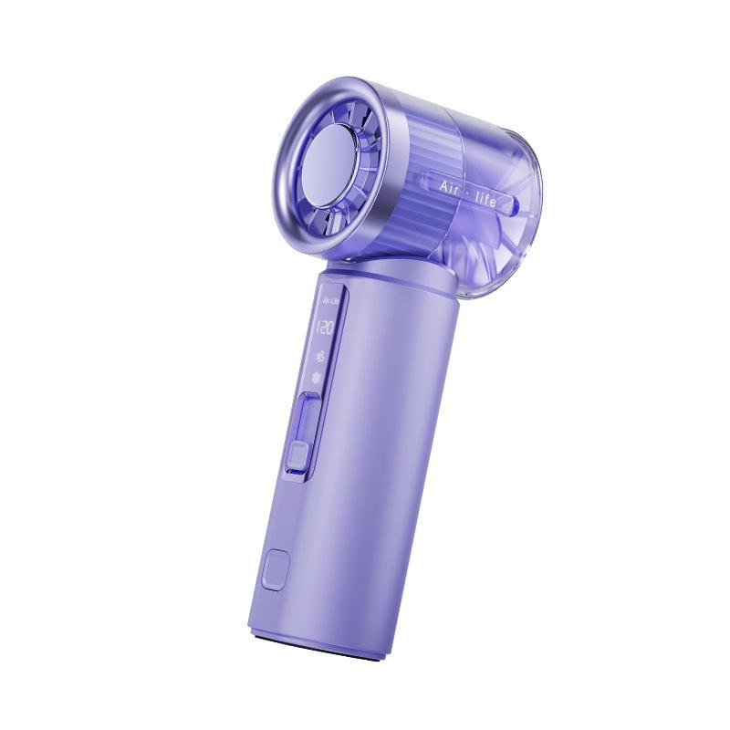 

AF01 Handheld Mini Fan with Semiconductor Cooling, 120-Speed Stepless Adjustment, and Digital Display. 125*27.5*47 mm