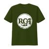 RCA Logo Unisexs T Shirt vintage Washed streetwear fashion homme designer clothes Versatile graphic Unisex Breathable Casual