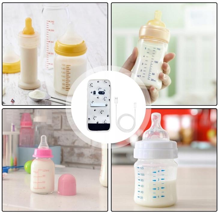 Portable travel bottle warmer for food with USB for car travel