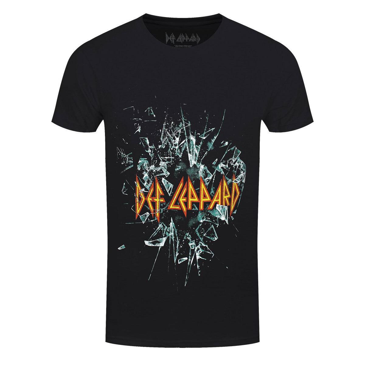 Футболка Def Leppard Shatter Band Официальная Новая Черная L