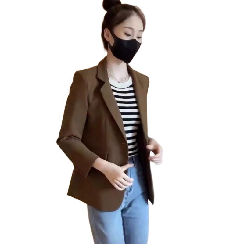 Elegantní volné sako slim fit pro malé ženy podzim/zima 2024