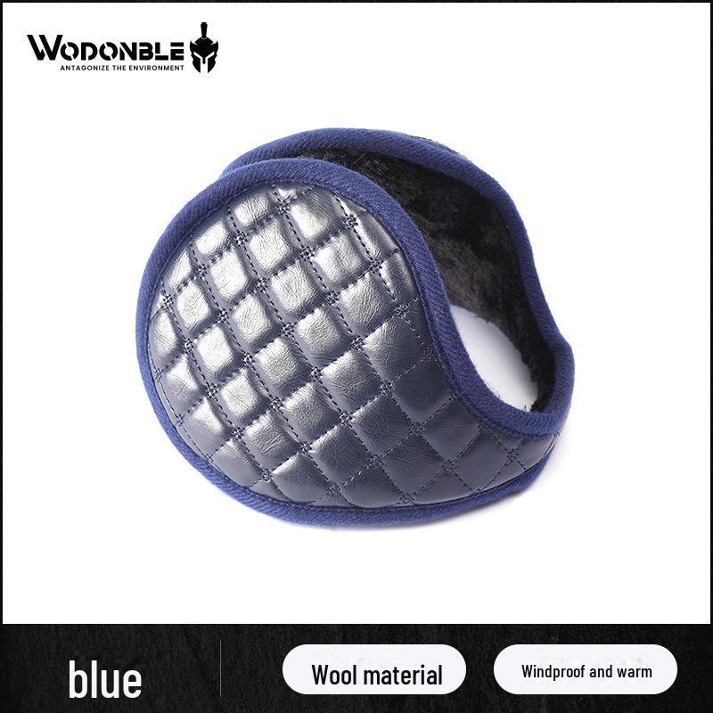 Men's Winter PU Earmuffs: Thick, Back-Wear Ear Caps for Warmth