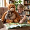 Cute Monkey Stuffed Animal Adorable Kawaii Plushies Hugging Toy Stuffed Doll Birthday Gifts Home Decor for Kids & Adults