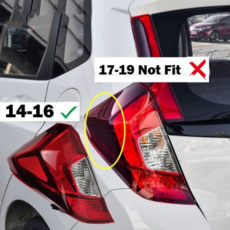 For Honda JAZZ FIT Hatchback 2014 2015 2016 Car Rear Tail Lamp Tail Light Auto Turn Signal Taillight Assembly Without Lamp Bulb