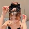 Red Velvet Big Bow Hair Clip with Hairpin, Gentle Girl, Princess, Head, Back of Head, Top Clip, Bangs Clip
