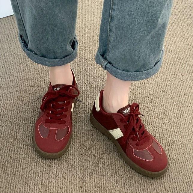 Dexun Shoes Women's New Spring and Autumn Versatile Casual Board Shoes Retro Casual Sports Forrest Gump Shoes Single Shoes Women's Campus