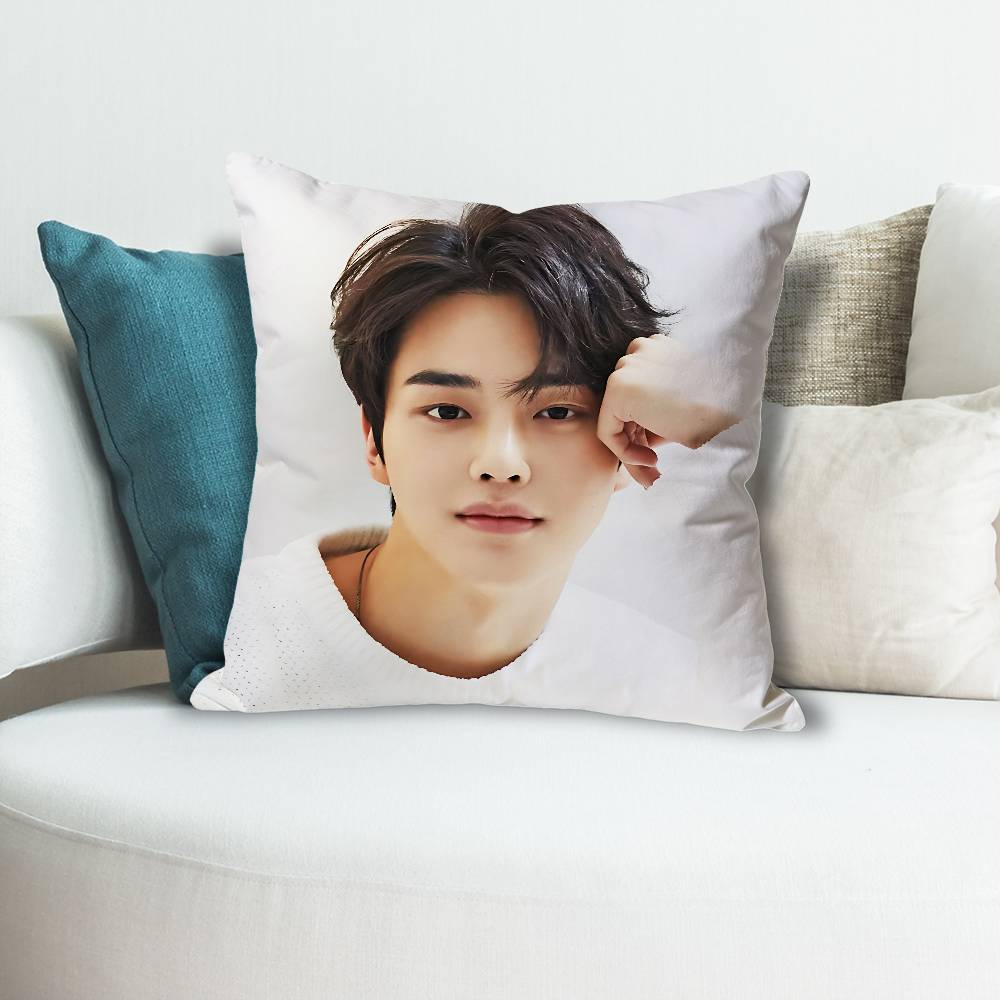 SSong Actor KKang Various Sizes Square Pillow Case For Car Home Bedchamber Decor Custom Valentine gift 30x30 cm