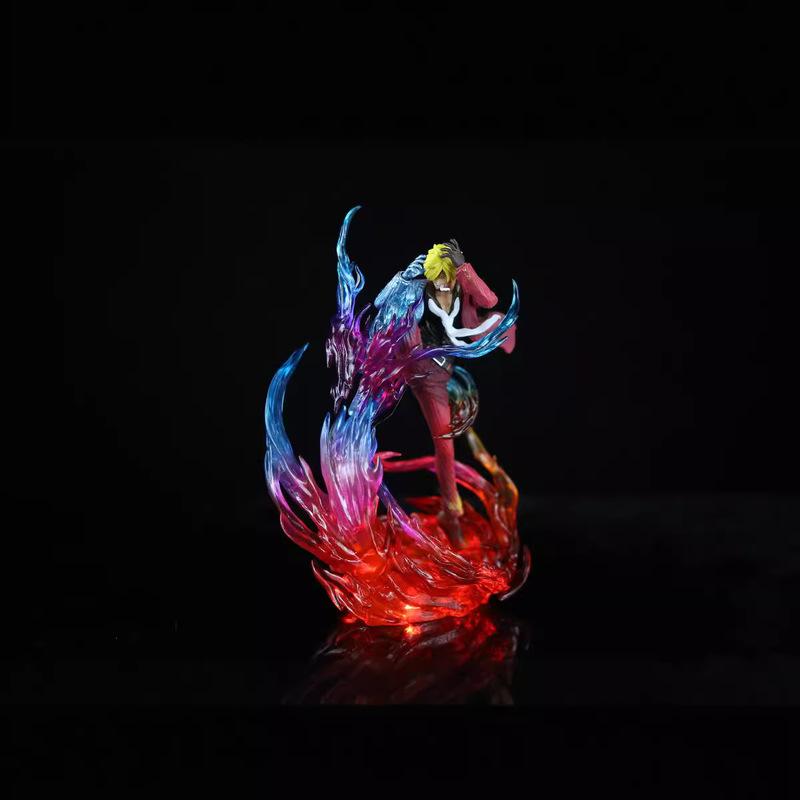 Thief King Jk Awakens Shan Zhi Figure Onigashima Demon Wind Leg Led Lights Animation Statue Desktop Decoration Gift
