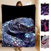 Element YYK Style Ssnake Throw Soft Flannel Blanket for Bed Bedroom Sofa Picnic Throw Skinfriendly Breathable Gift Cover