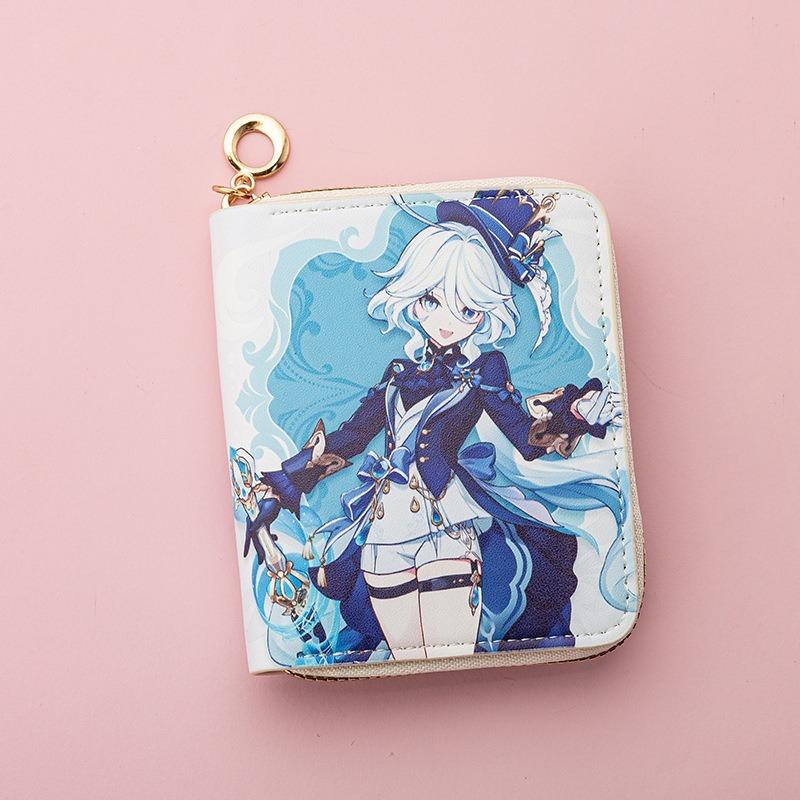 Anime Short Wallet Teen Fashion Simple Change Bag Card Bag Wallet