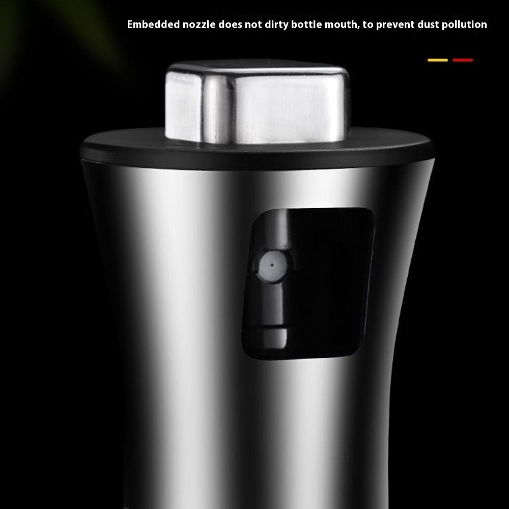 Stainless Steel Barbecue Oil Spray Bottle Spray Oil Pot Household Edible Oil Bottle Glass Control Oil Pot