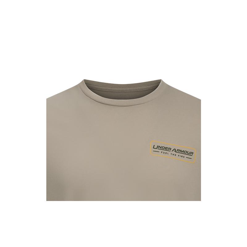 Under Armour Outdoor SS25 Fuel Comfortable Loose Short Sleeve T-Shirt Men Tops Khaki 1390225-299