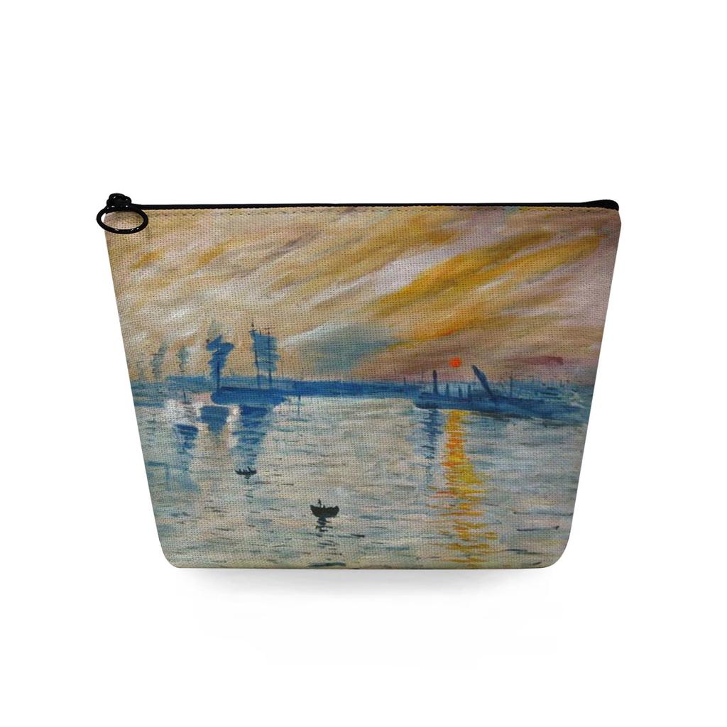 Women Oil Painting Print Cosmetic Bag Toiletries Organize Travel Storage Case 6861
