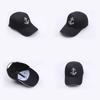 Navy Anchor Black Embroidered Baseball Caps Unisex Hats Men Streetwear Women