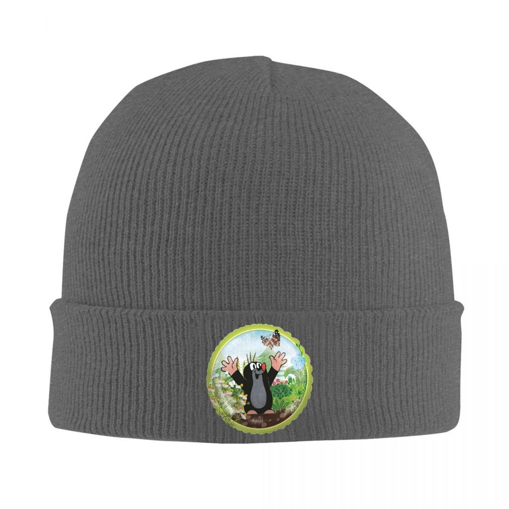 Mole Happy Krtek Warm Knitted Cap Winter Knit Bonnet Hat Skullies Beanies Hip Hop Caps for Unisex