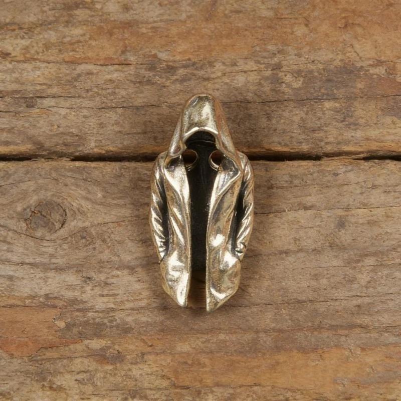 Retro Alloy Hooded Figure Paracord Bead Solid Durable For Diy Bracelet Keychain Jewelry Making