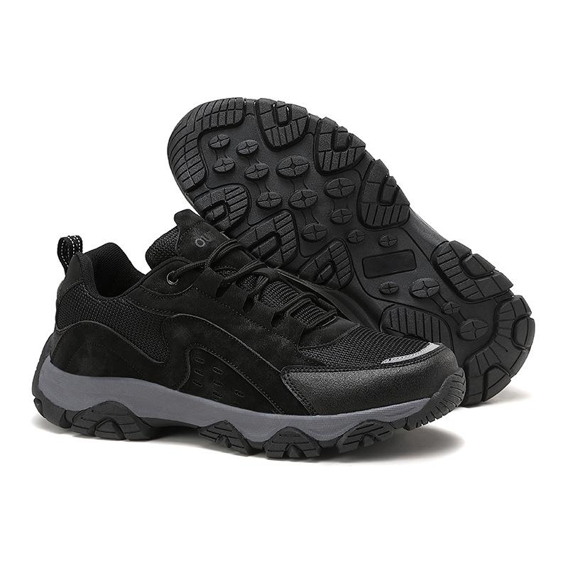 Hiking Shoes Large Size Four-season Men's Shoes Outdoor Casual Walking Shoes Mesh Sneakers Breathable and Lightweight