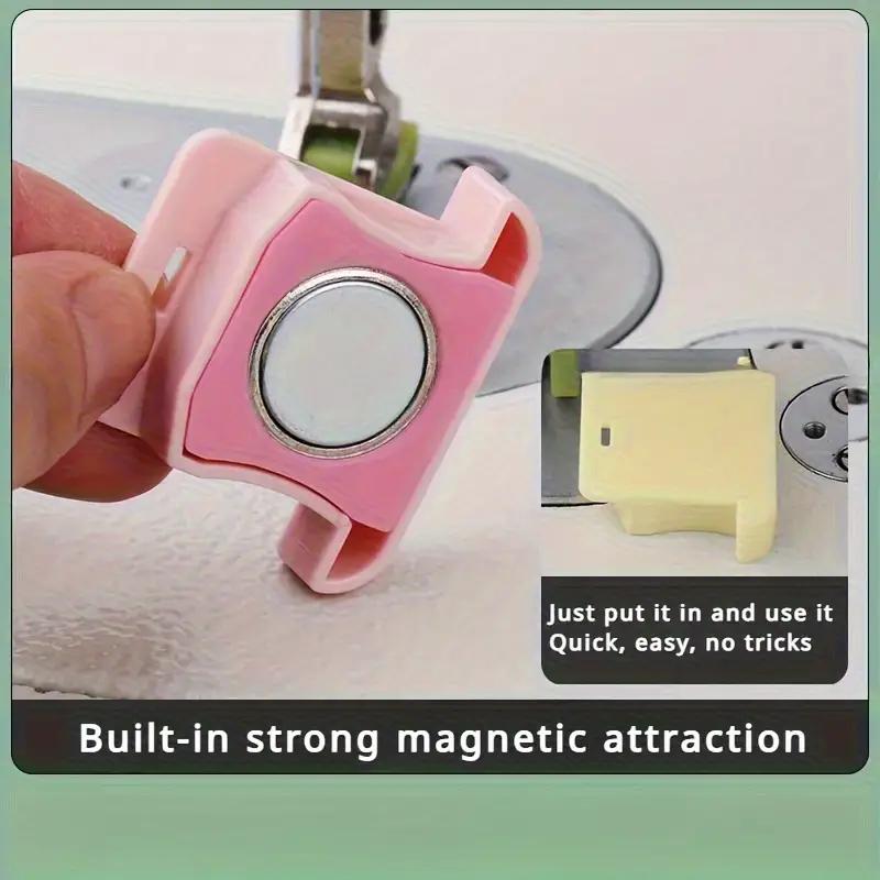 Colorful Adjustable Magnetic Sewing Machine Guide with Non-slip Cover and Scale Positioner