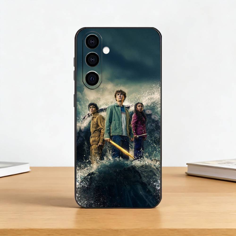 

Percy J-Jackson Phone Case Black Silicone Soft For Samsung Galaxy A73,A72,A71,A70,A53,A52,A51 Samsung a40