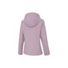 Li-Ning Fitness Series Solid Color Warm Water-Resistant Hooded Sports Jacket Women Jackets Xianxia-Purple AFDT746-2
