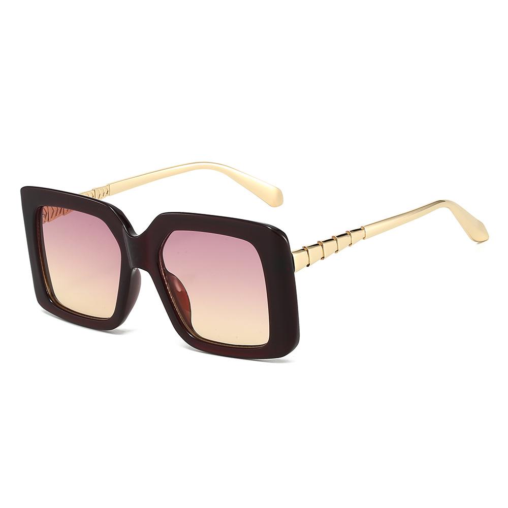 Colorful Sunglasses, Square Frame, Metal, for Men and Women, Suitable for Outdoor Driving