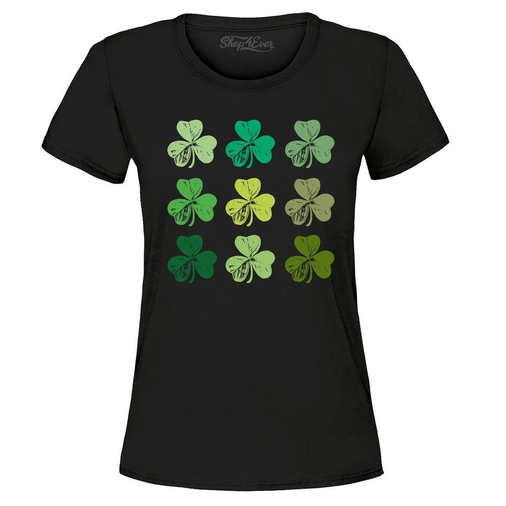 

Shamrock Green Clovers St Patrick s Day Women s T-Shirt St. Patricks Shirts 3XL