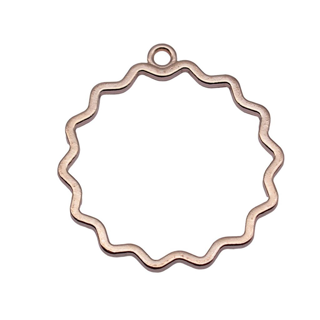 Planet Charms Geometric Openwork Resin Pendants For Space Themed DIY Jewelry Accessories