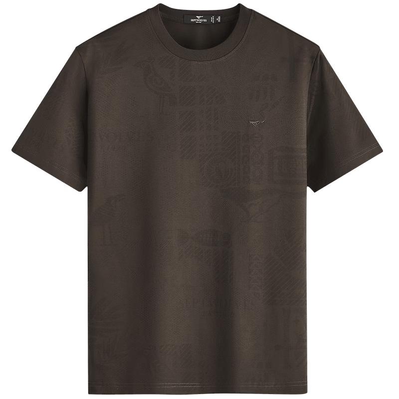 

Qipilang Men s 7A Antibacterial Cool-Touch Retro Print Short-Sleeve T-Shirt 175/92A