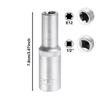 10-Piece 1/2" E8-E24 External Hex Long Deep Socket Wrench Set, CR-V Steel