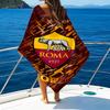 Beach Towel with Rome logo Pattern - soft,absorbent,machine washable Lightweight&Modern,swimming,Travel Essentials