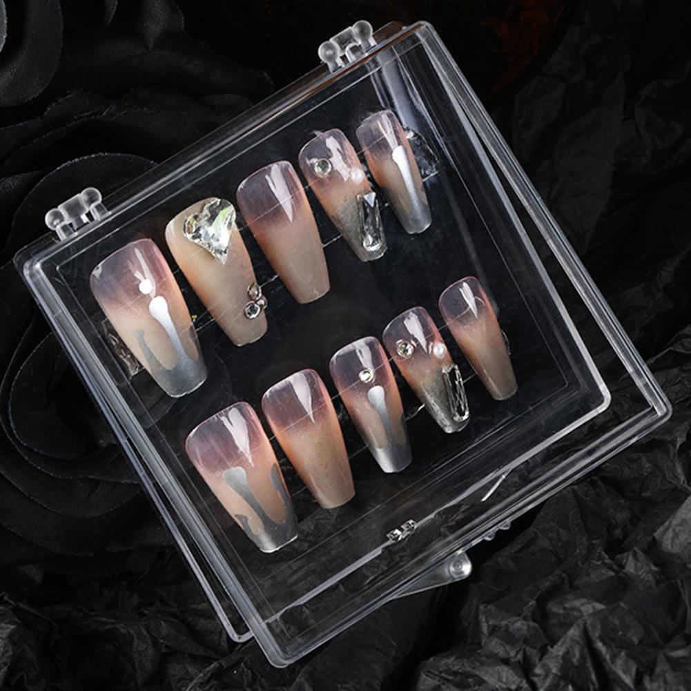 Stylish and Convenient Handmade Storage Box Transparent Acrylic Design for Effective Nail and Small Item Storage