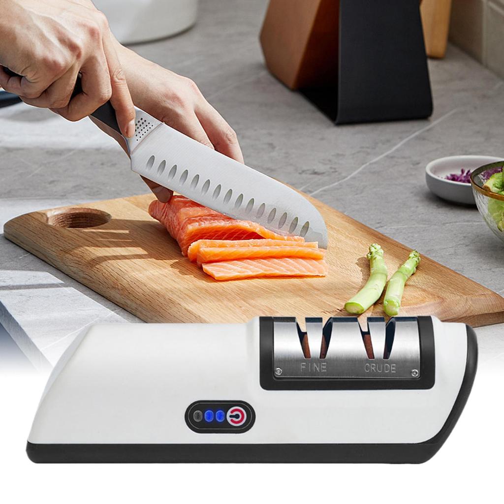 Cutter Sharpener 3-Stage Cutting Tool Grinding Stone Automatic USB Charging Electrical Cutter Sharpener For Polishing Razor