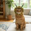 Puppy Dress Up Warm Cat Bee Headdress Adjustable Cartoon Pet Cosplay Hat Soft Plush Cat Headwear Winter