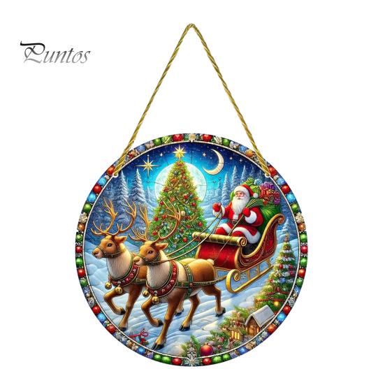 Christmas Party Hanging Supplies Tree Ornaments, Acrylic Festive Pendants with Lanyard for Seasonal Home Ornaments Holiday Decoration, Indoor